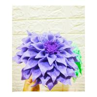 Gambar bunga flanel dahlia cafe au lait dari Milo Crafting undefined 4 Tokopedia