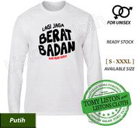 Gambar Kaos distro humor unik gemuk gendut jaga berat badan lengan panjang dari ListonsCloth undefined 5 Tokopedia