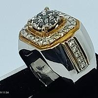 Gambar Cincin Perak Pria Berlian Hitam 7 dari cahaya permata martapura undefined 3 Tokopedia