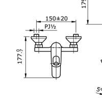 Gambar Kran Shower Panas Dingin TOTO TX471SRRV1 Single Lever Bath & Shower Mixer dari RUMAHKU OFFICIAL undefined 2 Tokopedia