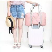 Gambar tas travel bag jinjing foldable - Biru Muda dari Merczy Shop undefined 4 Tokopedia