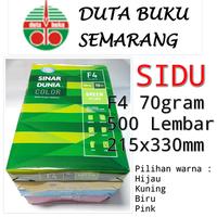 Gambar 70gr Kertas HVS F4 70 gr SIDU 1 Rim HVS WARNA Kertas Folio - Biru dari dutabukuatk undefined 2 Tokopedia