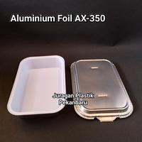 Gambar Aluminium Foil Cup AX-350 dengan Tutup | Kemasan Packaging Loyang Persegi Panjang Dimsum Mentai Baked Rice Spaghetti Pasta AX 350 dari Juragan Plastik Pekanbaru undefined 2 Tokopedia