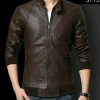Gambar jaket kulit sambung..100% kulit asli - batik custom, L dari rahman leather undefined 2 Tokopedia