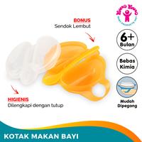 Gambar YOUNG YOUNG Kotak Makan Bayi Dengan Sendok BPA Free 228 - Orange dari samplesaleindonesia undefined 1 Tokopedia