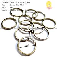 Gambar RING GANTUNGAN KUNCI DIAMETER 21MM/RING GEPENG BULAT TEBAL STAINLESS dari AuntieApple Shop undefined 1 Tokopedia