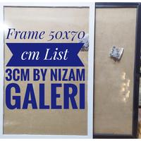 Gambar bingkai frame figura 50x70 cm minimalis - Putih dari Nizam galeri Bingkai undefined 1 Tokopedia