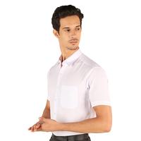 Gambar Kemeja Putih Pria Lengan Pendek Model Reguler Bahan Katun Size S - 4XL - XL dari Albiano Menswear undefined 3 Tokopedia