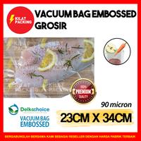 Gambar PLASTIK VACUUM VACUM VAKUM MAKANAN POLOS EMBOSSED EMBOS 23x34 - EMBOSS BENING dari kilat packing undefined 4 Tokopedia