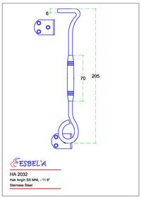 Gambar Hak Angin/Penahan Jendela/HA SS Esbela MNL-11 8 (HA 2032) dari ESBELA INDONESIA undefined 2 Tokopedia