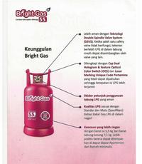 Gambar Tabung LPG Bright Gas Pertamina 5.5 kg dengan Isi Segel Asli Pertamina dari Inda Home Shop undefined 2 Tokopedia