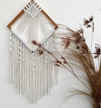 Gambar MACRAME HIASAN DINDING UNIK DEKORASI KAMAR CAFE BOHO DECOR HOME K-04 dari The Art Of Macrame undefined 2 Tokopedia