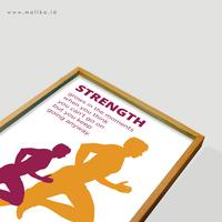 Gambar Best Seller Hiasan Dinding Quotes Paper Printing "Keep Going" By Malik dari malikawallart undefined 3 Tokopedia