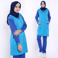 Gambar setelan kaos baju training olahraga wanita muslim lengan panjang - maroon, M dari new warnasport29 undefined 2 Tokopedia