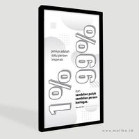 Gambar Hiasan Dinding Quotes "Jenius" Rumah Scandinavian Best Seller dari malikawallart undefined 2 Tokopedia