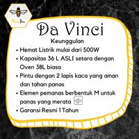 Gambar Honeybee Oven Listrik DaVinci 36L BB-88 LOW WATT Garansi Resmi dari Honeybee Indonesia undefined 3 Tokopedia