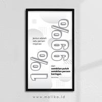 Gambar Hiasan Dinding Quotes "Jenius" Rumah Scandinavian Best Seller dari malikawallart undefined 1 Tokopedia