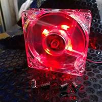Gambar Fan Casing 8cm Transparan LED - Fan Case 8 cm Kipas Pendingin Komputer - Merah dari ZWETTALOGIC undefined 4 Tokopedia