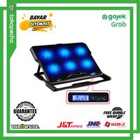Gambar Cooling Pad ICE COOREL Laptop 6 Fan - K6 dari THROWSITE. undefined 1 Tokopedia