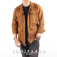 Gambar Jaket Semi Parka Canvas 4 Saku Jaket Cowok Jaket Parka Trendy Trendy dari GUDANG JAKET TAS undefined 4 Tokopedia