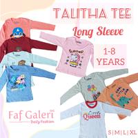 Gambar Kaos Anak 1-6 Thn Talitha Tangan Panjang - Grosir Baju Anak Perempuan - XL (6-8 Thn) dari FAF GALERI undefined 2 Tokopedia