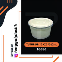 Gambar Tutup Paper Bowl 12 Oz 360ml isi @25pcs / Lid Paper Bowl dari TUNGGAL PLASTIK undefined 1 Tokopedia
