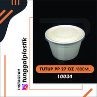 Gambar Tutup Paper Bowl 27 Oz 800ml isi @25pcs / Lid Paper Bowl dari TUNGGAL PLASTIK undefined 1 Tokopedia