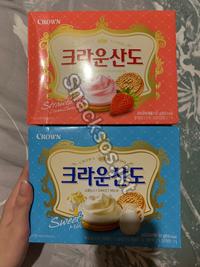 Gambar CROWN SANDO STRAWBERRY CREAM CHEESE / SANDO SWEET MILK / CHOCOLATE VANILLA- BISKUIT dari Snacksos.jkt undefined 2 Tokopedia
