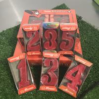 Gambar Lilin angka ulang 0-9 tahun merah kecil dan besar - Besar, Angka 5 dari Toko Bahan Kue COCOA undefined 1 Tokopedia