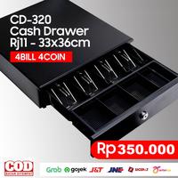 Gambar CASH DRAWER/ LACI KASIR POS [4 SLOT UANG 4 SLOT KOIN] BAHAN METAL AWET dari postech bandung undefined 1 Tokopedia