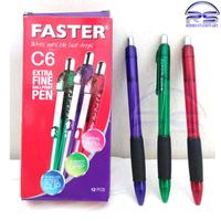 Gambar Pulpen Faster C6 Hitam Asli - 0.7mm dari Ridho Stationary38 undefined 1 Tokopedia
