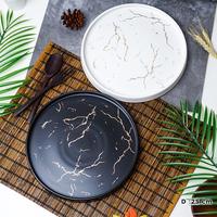 Gambar Piring Steak Makanan Elegant Wadah Saji Premium Marble Size L & S - Size L - Putih dari Mega Indo Grosir undefined 1 Tokopedia