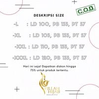 Gambar Gamis Hitam syari Gamis terbaru 2021 gamis hitam polos - Putih, XL dari kahfy_store undefined 3 Tokopedia