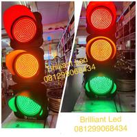 Gambar lampu traffic lalu lintas 3 mata merah kuning hijau 20cm 20cm - 30 cm dari Brilliant LED LTC undefined 2 Tokopedia