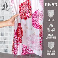 Gambar Tirai Kamar Mandi Anti Air Shower Curtain Tebal - JS-YL-05-7 dari PT TBE Indonesia undefined 4 Tokopedia