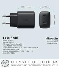 Gambar AUKEY KEPALA CHARGER 20W FAST CHARGE PORT TYPE C IPHONE 12 & ANDROID - Hitam dari ChristCollections undefined 3 Tokopedia