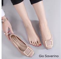 Gambar Flat Shoes Wanita Gio Saverino OSLO Loafers Empuk Sepatu Balet - KHAKI, 41 dari Gio Saverino Mall undefined 5 Tokopedia