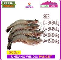 Gambar UDANG WINDU FRESH / UDANG PANCET JUMBO SEGAR 500 GRAM - SIZE C dari Pindo AR undefined 1 Tokopedia