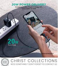 Gambar AUKEY KEPALA CHARGER 20W FAST CHARGE PORT TYPE C IPHONE 12 & ANDROID - Hitam dari ChristCollections undefined 4 Tokopedia