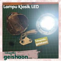 Gambar Lampu Sepeda Led Ontel Lipat Classic Klasik Retro - Hitam dari geishaon undefined 4 Tokopedia
