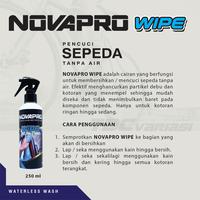 Gambar Novapro WIPE Cuci Sepeda Tanpa Air 250ml Mobil Motor Waterless Durable dari TDC Variasi undefined 2 Tokopedia