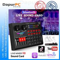 Gambar Live R8 V9 Soundcard Bluetooth USB Audio Mixer Broadcast 2 Channel dari dapurpc undefined 1 Tokopedia
