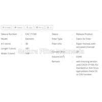 Gambar Filter Cabin/AC Carbon Toyota Avanza VVT-i, Veloz Sakura CAC-11160 dari Sakura Filter Indonesia undefined 2 Tokopedia