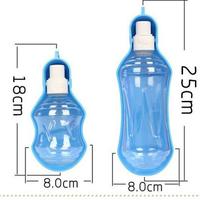 Gambar botol minum anjing portable bottle water tempat minum anjing 500ml - Merah Muda dari oink undefined 3 Tokopedia