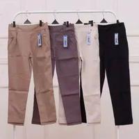 Gambar CELANA KERJA WANITA BAGGYPANTS TWILL COMBET STREET GRADE A SIZE JUMBO - Grey, M dari by.safina undefined 2 Tokopedia