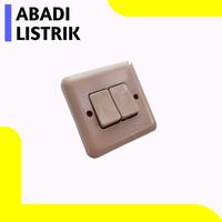 Gambar Saklar double switch/ganda IB tanam Broco warna putih dari tk ABADI LISTRIK undefined 3 Tokopedia