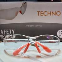 Gambar Kacamata Safety Techno Hitam/Putih - Hitam dari Awan-Safety undefined 2 Tokopedia