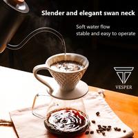 Gambar teko kopi gooseneck V60 gagang kayu seri 1401 / wooden coffee kettle - Teko 1401 WHITE dari Vesperindo_NEW undefined 3 Tokopedia
