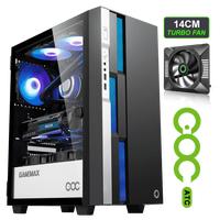Gambar GAMEMAX BRUFEN C3 BLACK WHITE TEMPERED GLASS ARGB COC GAMING ATX CASE dari TF Com undefined 1 Tokopedia