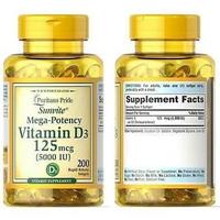 Gambar PURITANS PRIDE VITAMIN D3 5000 IU ISI 200 SOFTGELL PURITAN D 3 5000IU dari serba doraemon undefined 2 Tokopedia